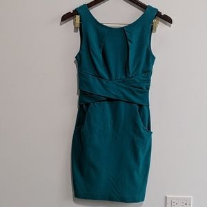 2/$25 ---- Turquoise knee length Formal Dress